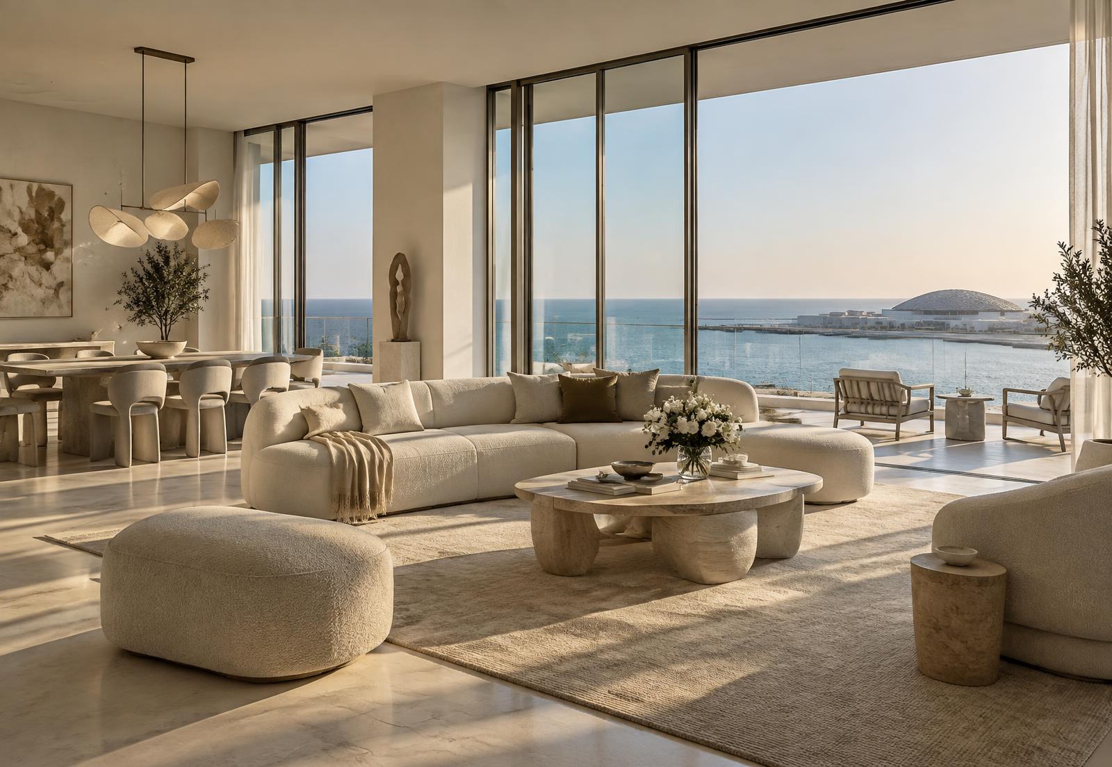 Luxury Saadiyat residence overlooking the sea